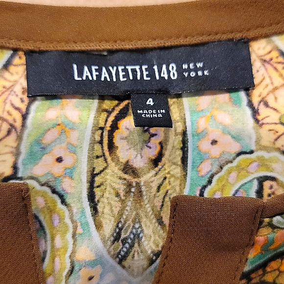 Lafayette 148 Silk Chic Sophisticated Anamal Print - Picture 4 of 5